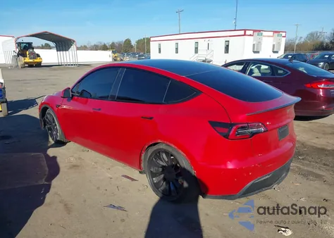 2020 Tesla Model Y Long Range Dual Motor All-Wheel Drive/Performance Dual Motor All-Wheel Drive z USA, uszkodzony, nr VIN 5YJYGDEF9LF010860